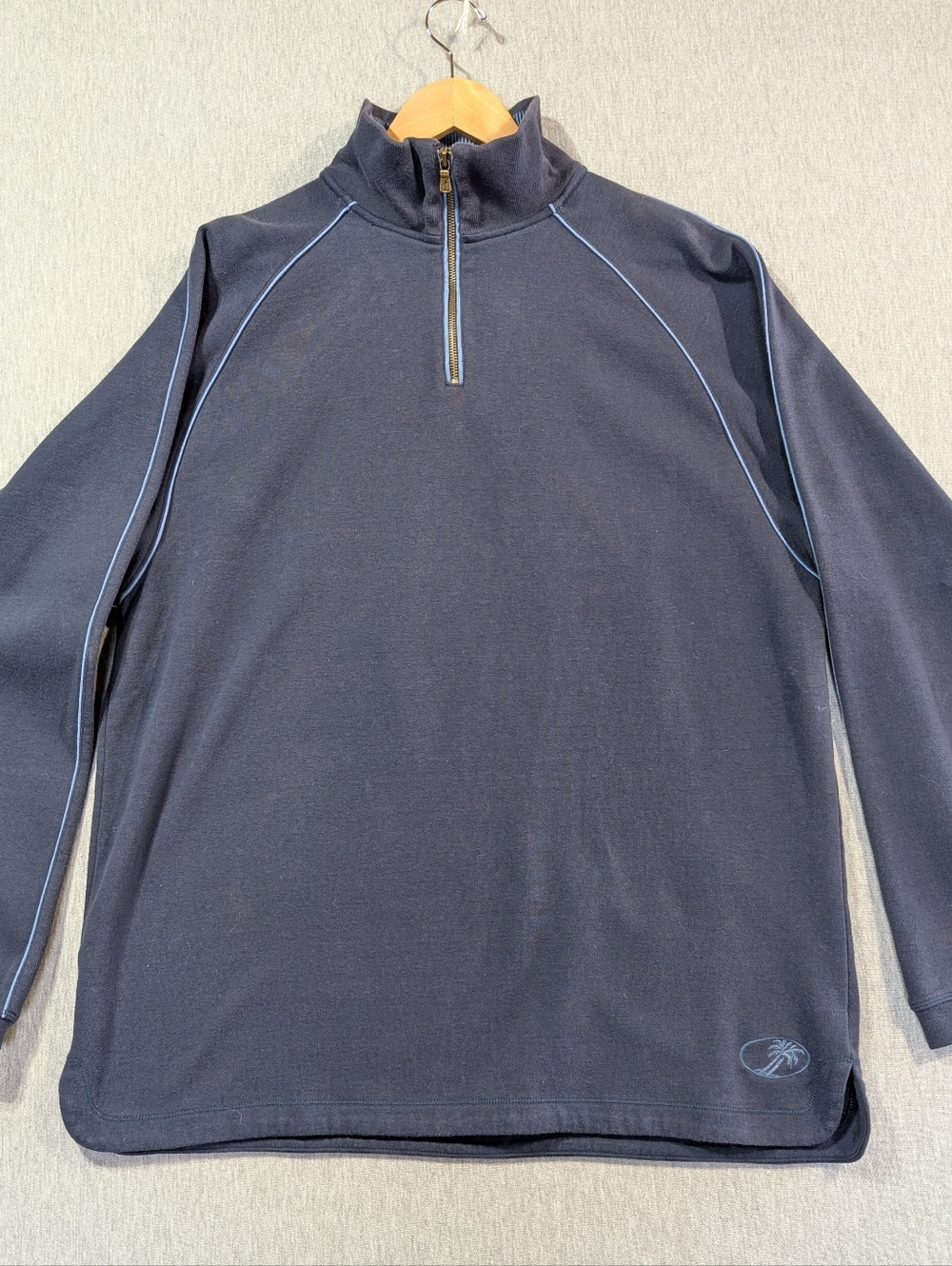 Tommy Bahama 1/4 Zip Pullover Sweater Men's Medium Blue
